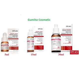 ( Bản Đài) Serum tẩy da chết hóa học, tái Tạo Da Dr.Wu Mandelic Acid 18% 5ml, 15ml & 30ml