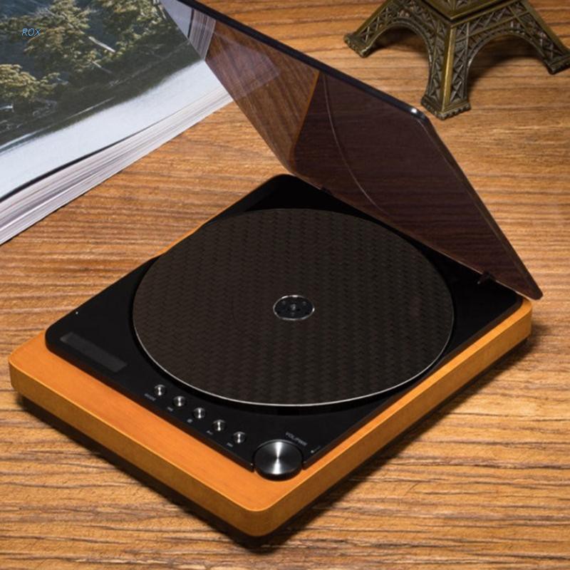 ROX 0.2mm Thickness HiFi Carbon Fiber C D DVD Stabilizer Mat Top Tray Player Turntable Amp Cone Speaker Pad