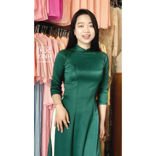 [HÌNH THẬT] Áo dài lụa cực dày dặn tay lửng
