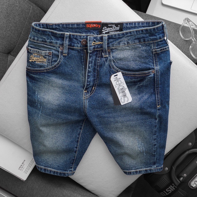 Quần Short Nam cao cấp xuất xịn- xanh rách -slimfit | BigBuy360 - bigbuy360.vn