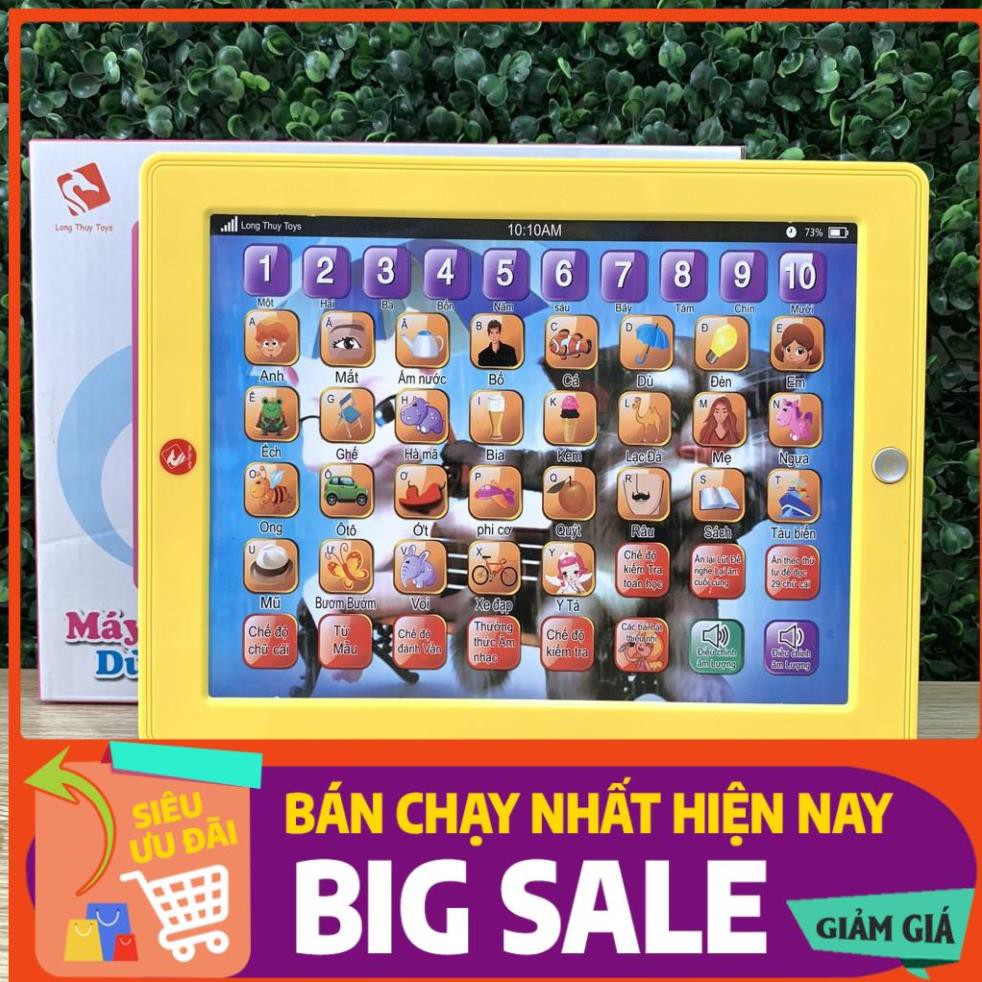 Đồ Chơi Máy Tính Bảng Dùng Để Học Chữ Cái,Ghép Vần Và Học Số Long Thủy Toys