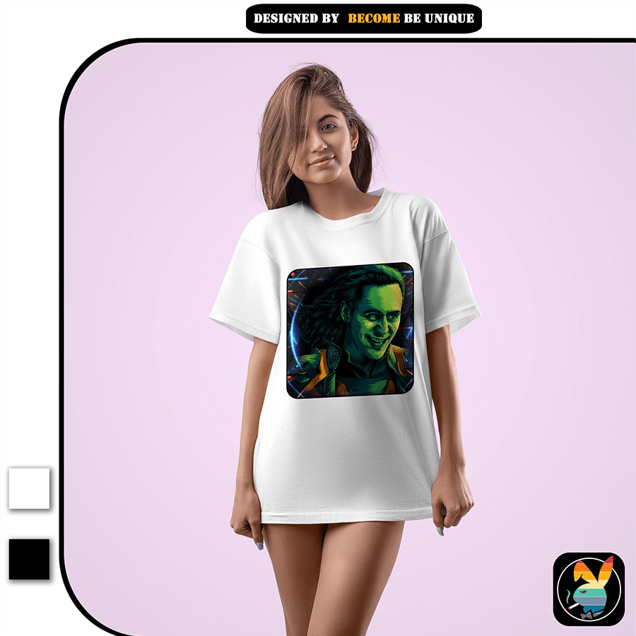Áo thun thiết kế Be Unique Loki's Smile Cotton 100% form dáng Oversize kiểu thiết kế Unisex | BigBuy360 - bigbuy360.vn