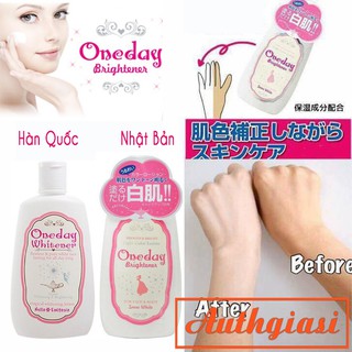 Kem sữa dưỡng Oneday Whitener dưỡng trắng hồng da lên tone đẹp 120ml