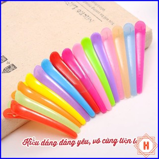 Kẹp tóc mỏ vịt nhựa xinh xắn dễ thương { H }