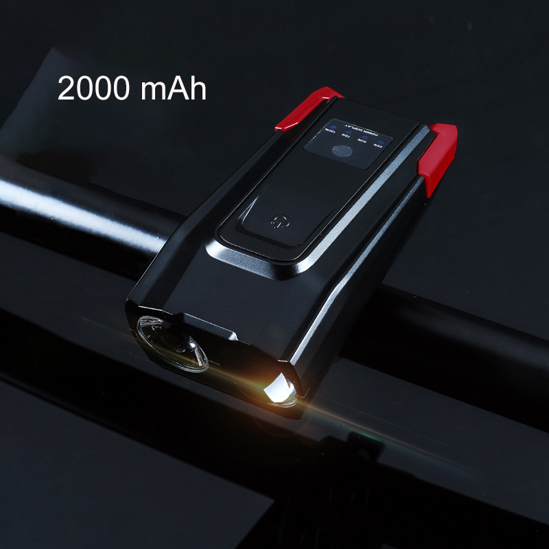 Đèn pha xe đạp thông minh MOSOWORLD 4000mah có còi 800lm