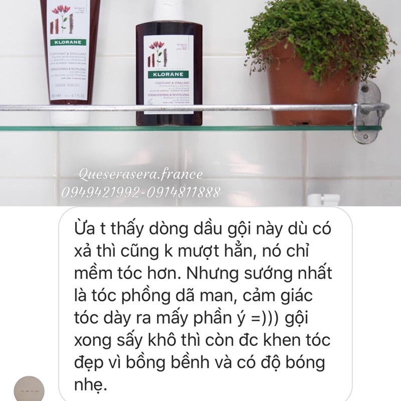 Dầu Gội Klorane giúp tóc chắc khoẻ, giảm gãy rụng hiệu quả