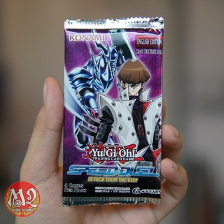 Túi thẻ bài Yugioh Kaiba Speed Duel Attack from the Deep Booster Pack - 4 lá bài mỗi túi - Sản xuất tại US/UK