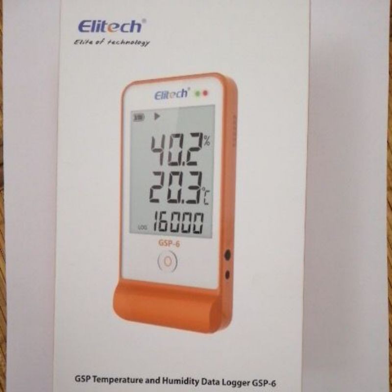 Nhiệt ẩm kế tự ghi elitech GSP 6 đã hiệu chuẩn