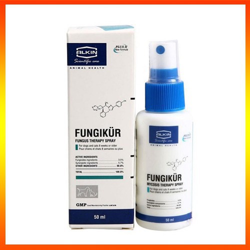 [Mã 159FMCGSALE giảm 8% đơn 500K] FUNGIKUR - Thuốc phun diệt nấm ngoài da cho chó mèo