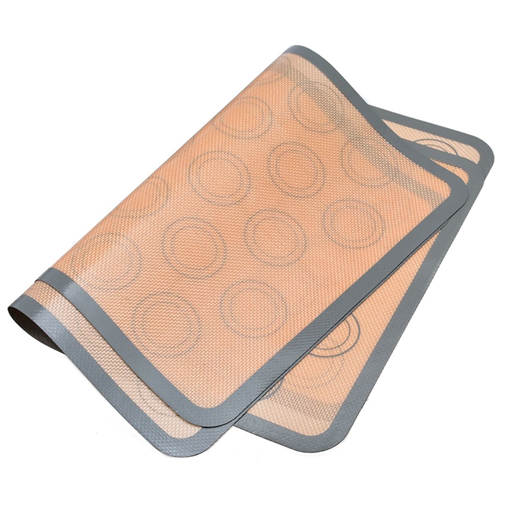 Thảm nhào bột bằng sợi thủy tinh cách nhiệt chống dính hình chữ nhật nhiều màu sắc