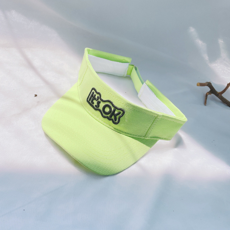 Mũ lưỡi trai nửa đầu thêu chữ It's OK thời trang hè 2021 cho bé