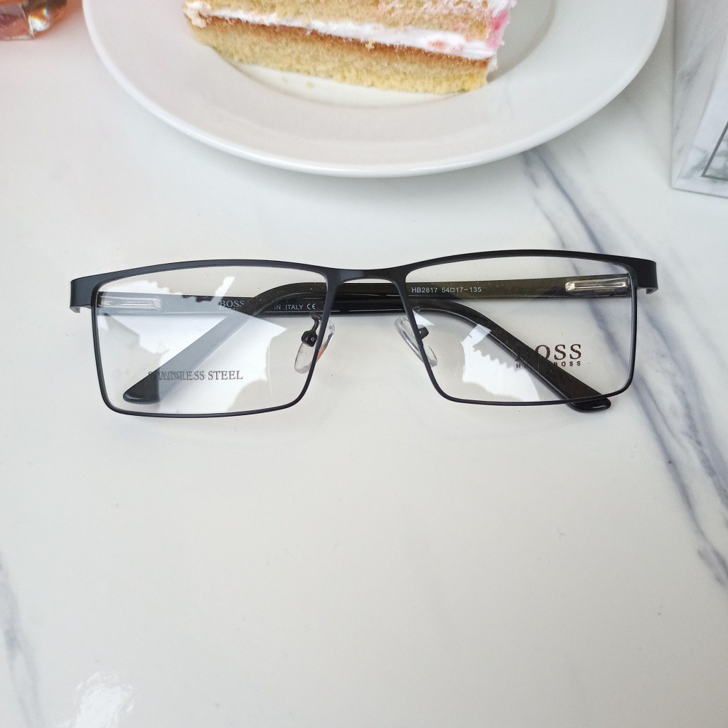 Gọng kính kim loại hình vuông kiểu dáng đơn giản 501