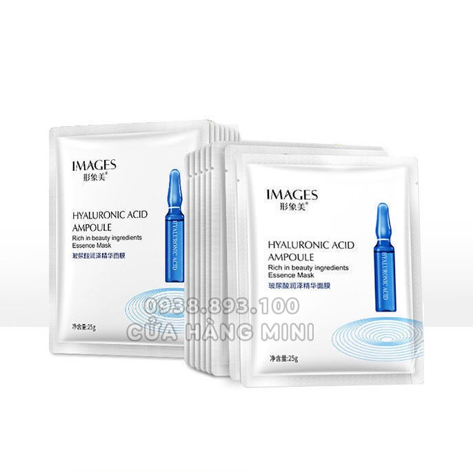 Mặt Nạ Giấy Dưỡng Ẩm IMAGES Hyaluronic Acid Ampoule
