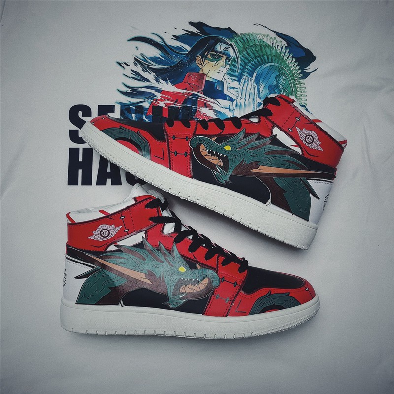 [Mã FAGREEN245 giảm 10% tối đa 30K đơn 99K] Giày thể thao cổ cao họa tiết Naruto size 37-44 air force 1 | BigBuy360 - bigbuy360.vn