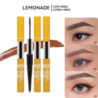 Chì kẻ mày 2 đầu Lemonade Want It Got It Dual Eyebrow