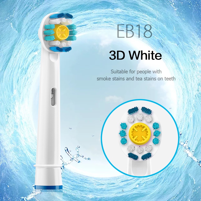 [Hàng mới về] Set 16 đầu bàn chải thay thế cho bàn chải đánh răng Oral B all series 5
