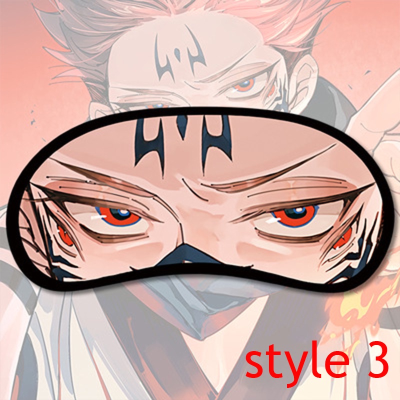 Miếng bịt mắt ngủ tự nhiên hình Anime Jujutsu Kaisen Gojo Satoru Itadori Yuji