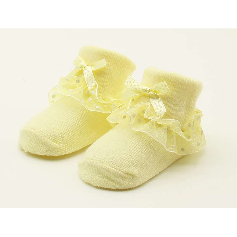 Tất cotton mềm mại xinh xắn cho bé gái sơ sinh