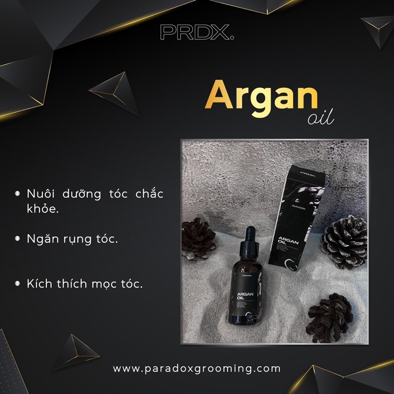 Dầu dưỡng tóc nam nữ Argan Oil nguyên chất ép lạnh by Paradox Grooming