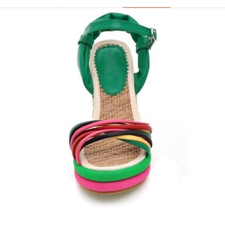(sẵn) Sandal boho đế xuồng cao 9cm đi du lịch mix váy maxi dài boho đẹp xinh êm chân