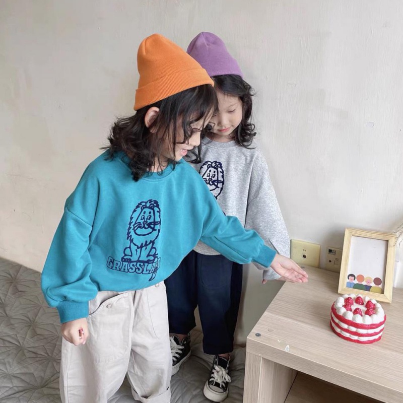 Áo tay dài họa tiết hoạt hình thoải mái cho bé gái 1-6 tuổi