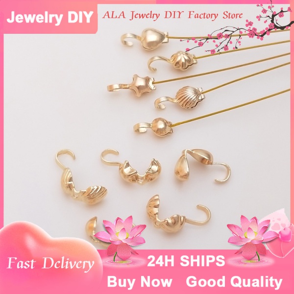 💕Bán buôn đồ trang sức DIY💕Phụ Kiện Khóa Túi Xách 14K Hình Ngôi Sao Trái Tim Năm Cánh Màu Sắc[Khóa kết nối/đóng khóa/Kẹp khóa/vòng cổ/vòng tay]