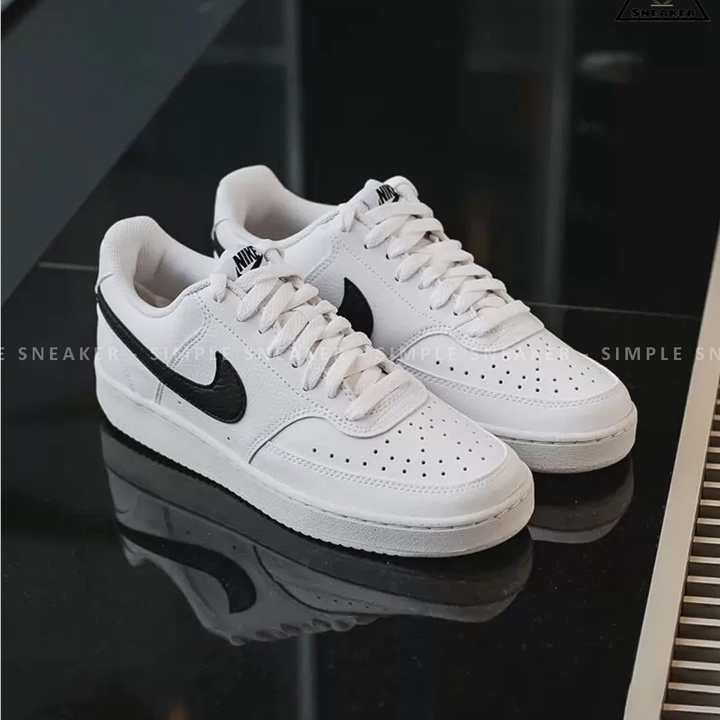 Giày Nike Chính Hãng 🔴Hàng Chính Hãng🔴Nike Court Vision Allwhite - Hologram - Pink - Giày Thể Thao Unisex - Simple SHãng