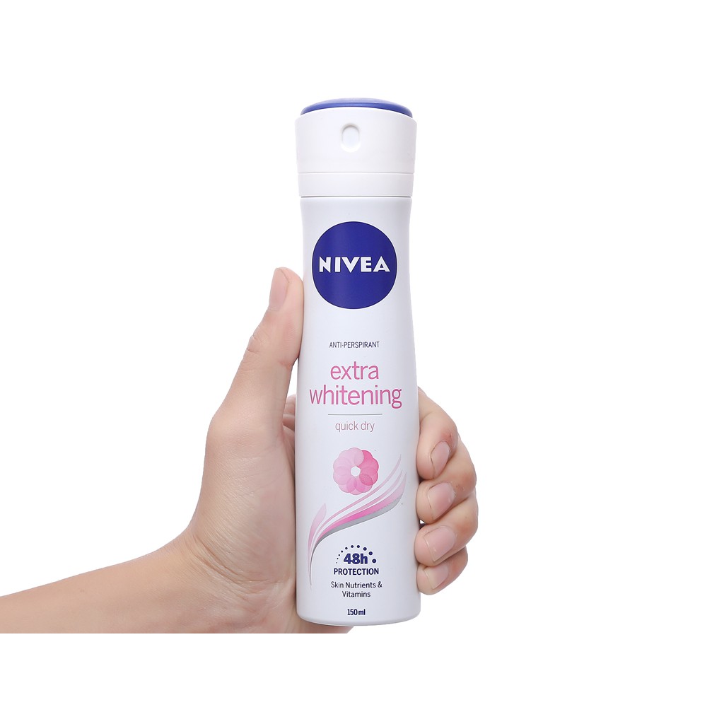 Xịt Khử Mùi Nivea TRẮNG MỊN TỐI ƯU (150ml)