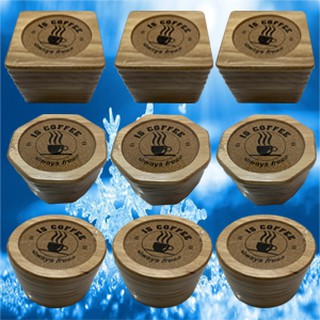 MIẾNG  LÓT LY GỖ - LÓT  LY  TỰ NHIÊN LỐC 10 MIẾNG-Dùng Để lót ly Uống- Cà Phê- Trà Đá- Nước Ngọt
