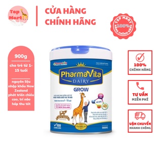 Sữa bột PharmaVita Grow 900g – Giúp bé phát triển chiều cao, não bộ