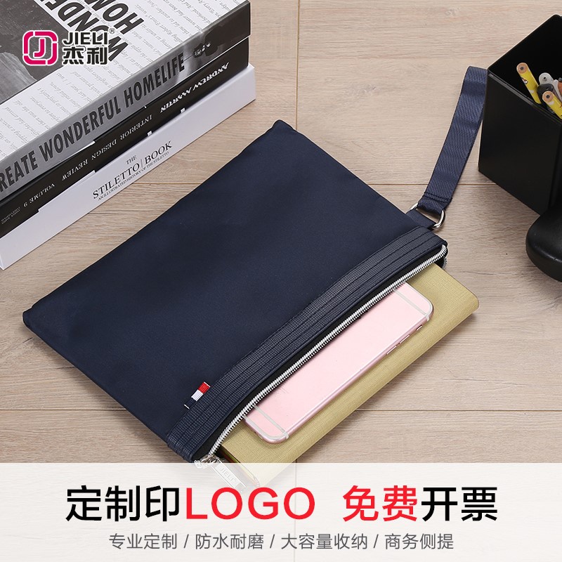 Ví cầm tay bằng vải Canvas cỡ a5 chống thấm nước phong cách Hàn Quốc thời trang cho nam/ nữ | BigBuy360 - bigbuy360.vn