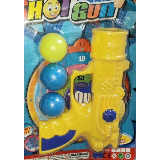 Một cái mô hình Súng_Bắn banh bằng nhựa an toàn cho bé