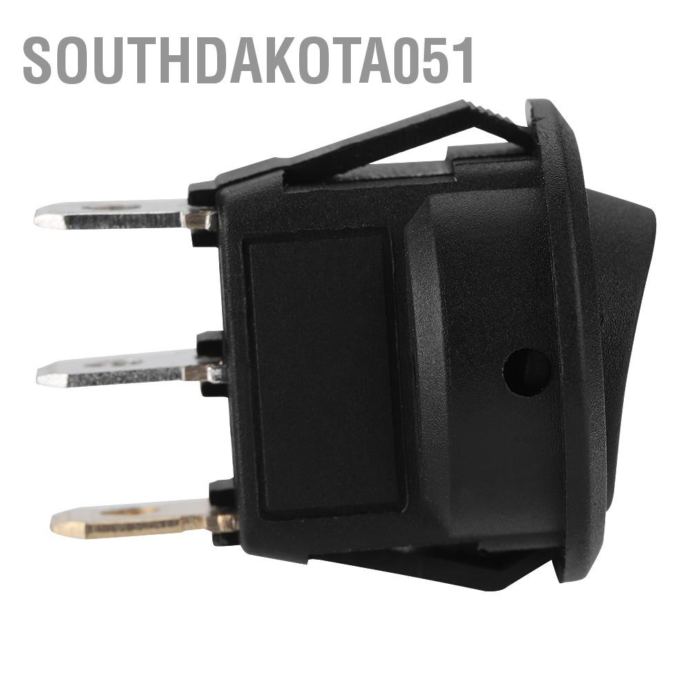 Công tắc tròn bật tắt có đèn LED Spst 12v cho Xe Van Dash Boat Light A