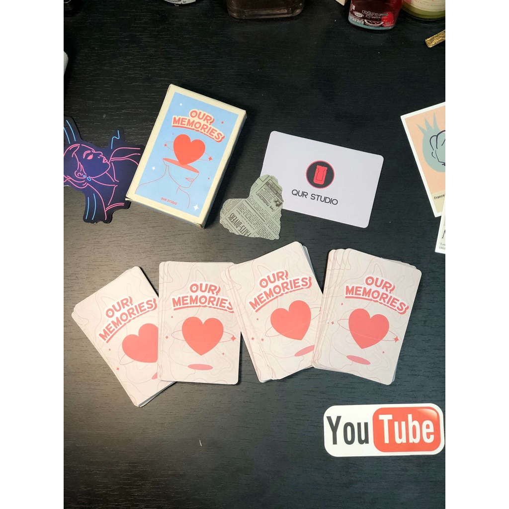 Bộ Bài Tình Yêu Thấu Hiểu Our Memories –Card Game Bởi QUR STUDIO Gắn Kết Thấu Hiểu Dành Cho Các Cặp Đôi