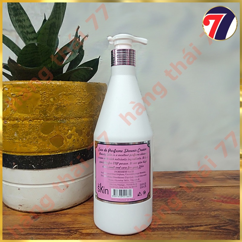 Sữa tắm dưỡng ẩm làm trắng da hương nước hoa SKIN 700ml - hangf chuẩn