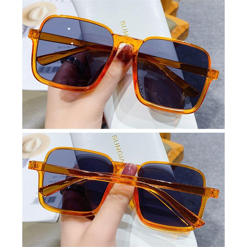 ❥EUCA❥ Retro Women Square Sunglasses Luxury Goggle Oversized Sunglasses UV400 Classic Black Vintage Eyewear Men Sun Glasses
