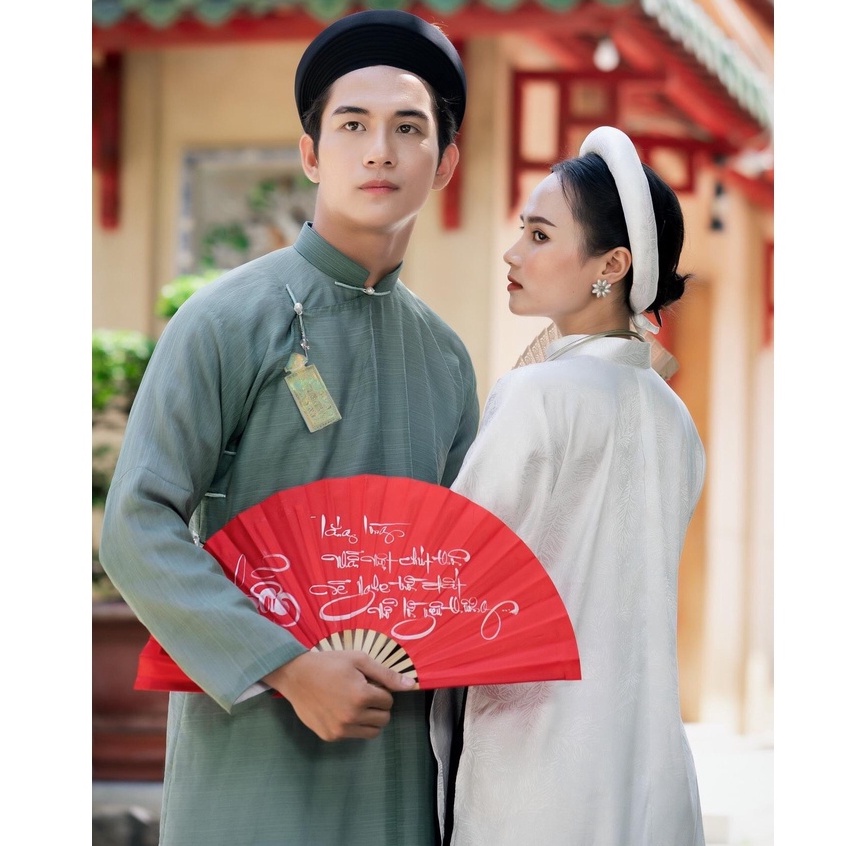 Áo tấc nam, áo ngũ thân tay chẽn vải xước mịn cao cấp- cổ phục Việt Nam