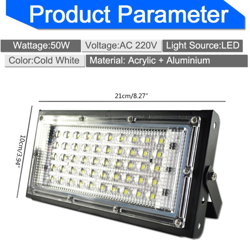 Đèn LED chống nước gắn tường 50W IP65 RGB 220V 240V
