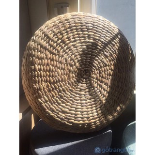 Đệm ngồi lục bình, nệm cói hình tròn thủ công