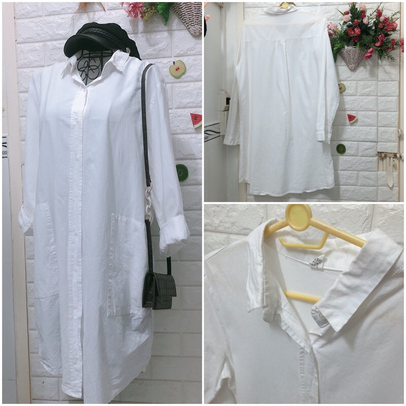 Áo xô trắng thanh lịch dưới 60 kg