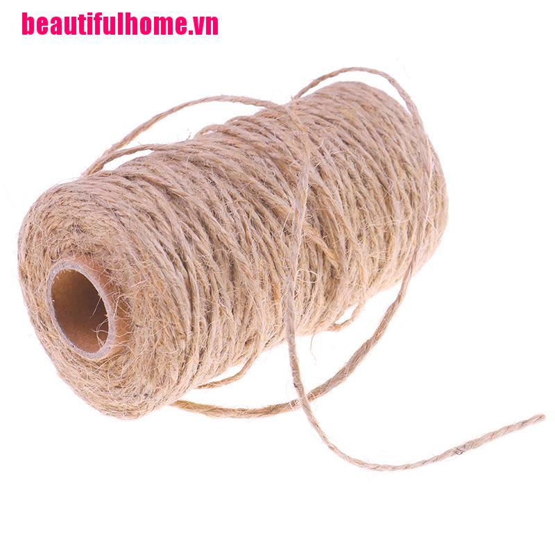 Cuộn Dây Thừng Khô Tự Nhiên 100m Dùng Để Trang Trí Thủ Công