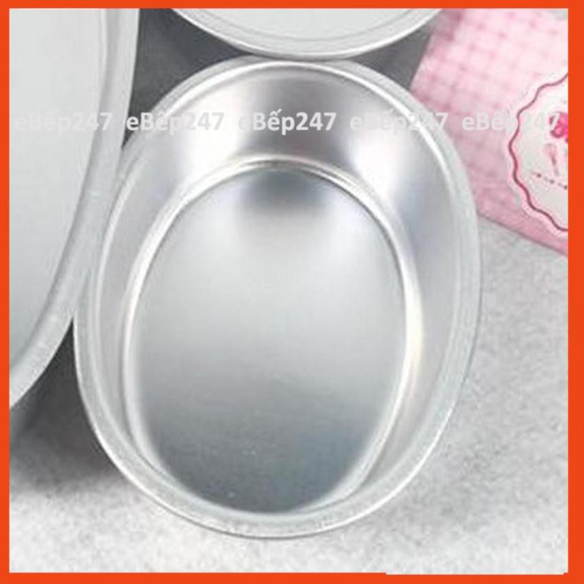 Khuôn bánh oval D04 nhôm đúc cao cấp, siêu cứng cáp, bền đẹp làm cheesecake mini, bánh mì,... - eBếp247