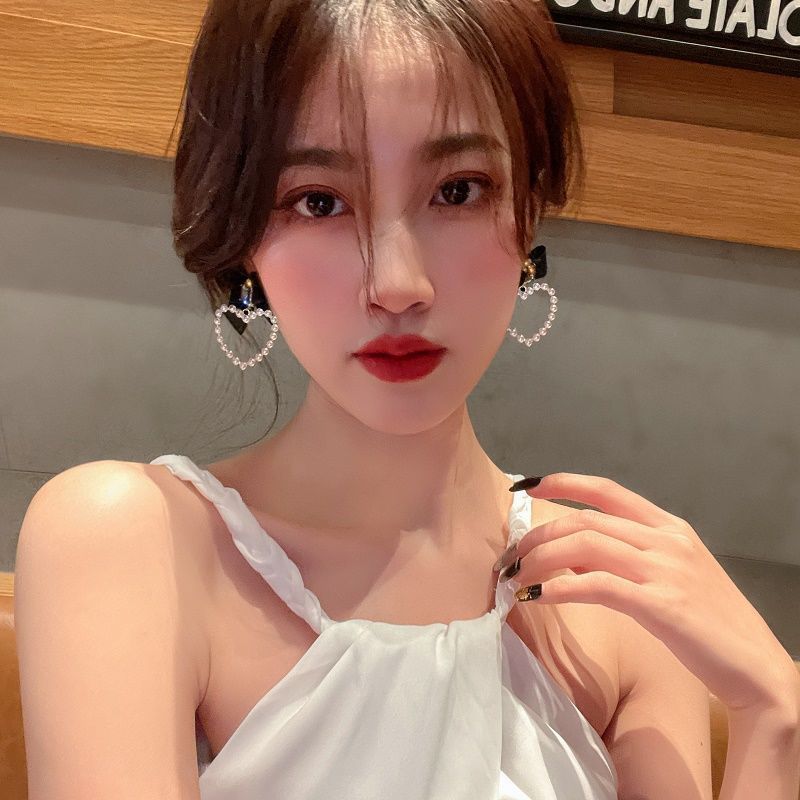 Khuyên tai bạc s925 đính nơ và ngọc trai cao cấp thời trang 2021