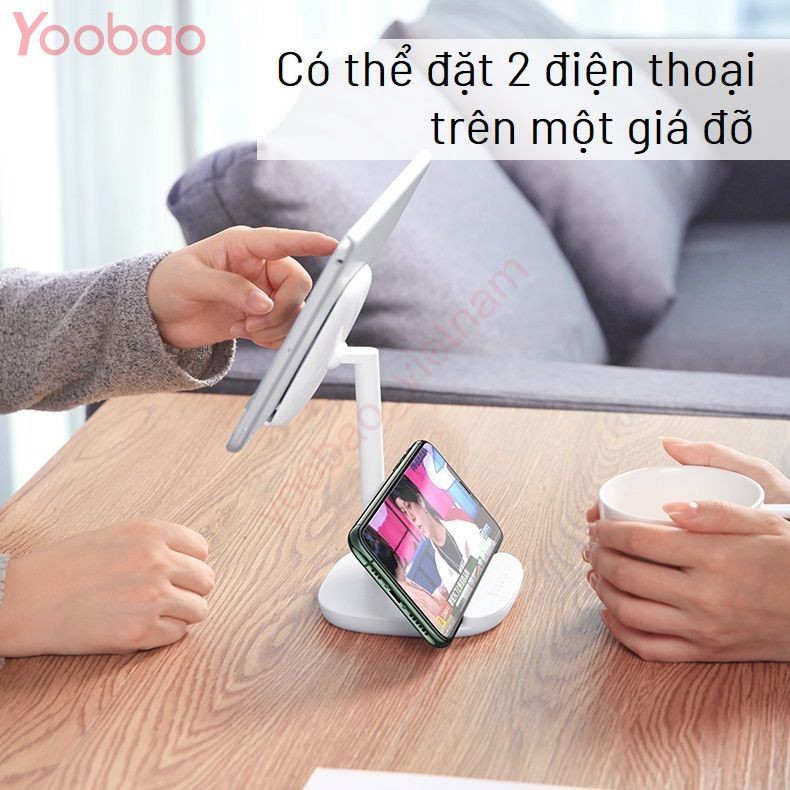 Giá Đỡ Điện Thoại, Máy Tính Bảng Yoobao Có Thể Để 2 Điện Thoại Cùng Lúc - YOOBAO B1
