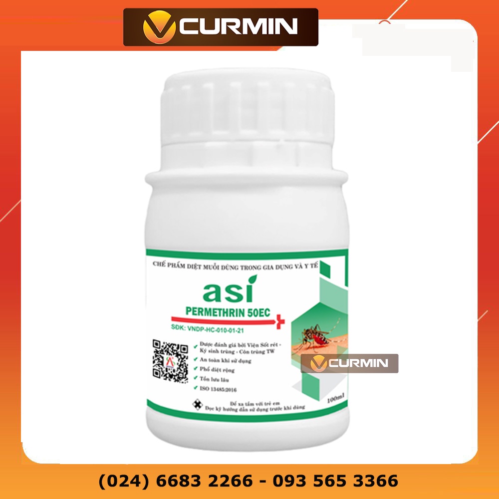 ASI-PERMETHRIN 50EC diệt muỗi dùng trong gia dụng và y tế 1000ml [1 LÍT]