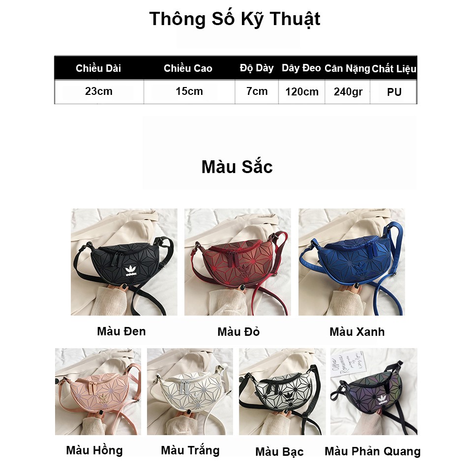 Túi đeo chéo nữ đẹp thời trang phản quang hàn quốc cao cấp phong cách unisex đi chơi dạo phố cá tính Z-1508