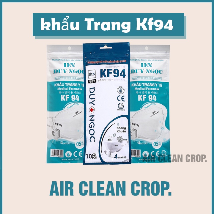 Khẩu trang KF94 Duy Ngọc, DN MASK, tiêu chuẩn Hàn quốc KF94, gói 5 - 10 chiếc