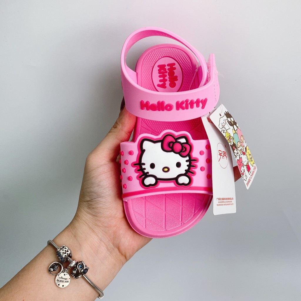 Giày Sandal Cho Bé Gái Mèo Kitty Màu Hồng Mầm Store