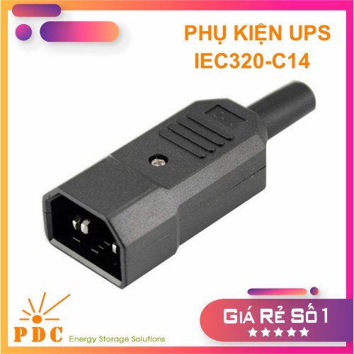 Phích cắm UPS IEC320 C14 (C14 Male ,C14 - Đầu đực)