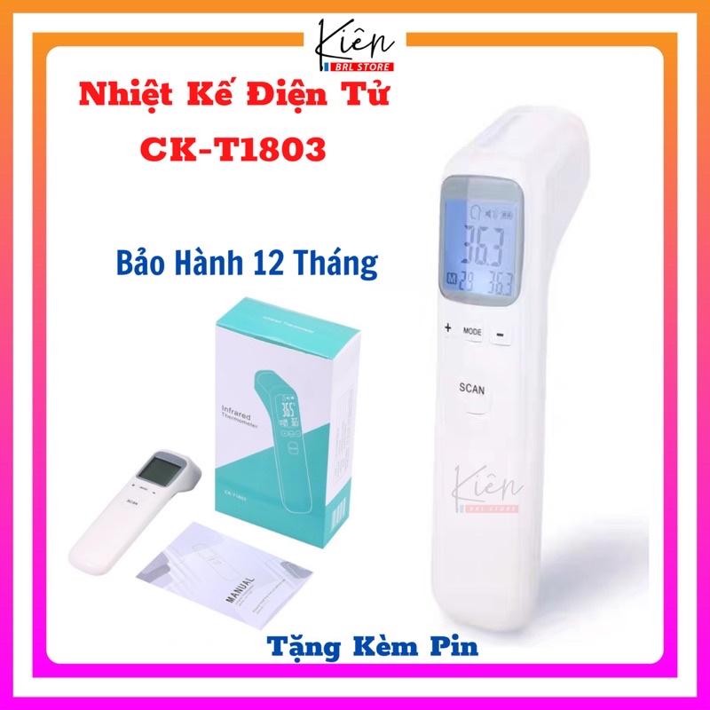 Nhiệt Kế Điện Tử CK-T1803 (Tặng Kèm Pin) Đa Năng,Có Kết Quả Sau 1s - Nhanh ,Tiện,Chính Xác [Bảo Hành 12 Tháng]